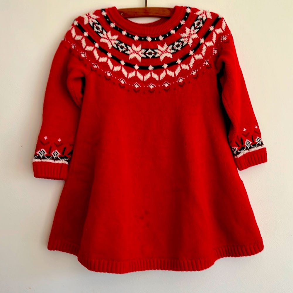 Thick cotton Hanna Anderson size 4 sweater dress
